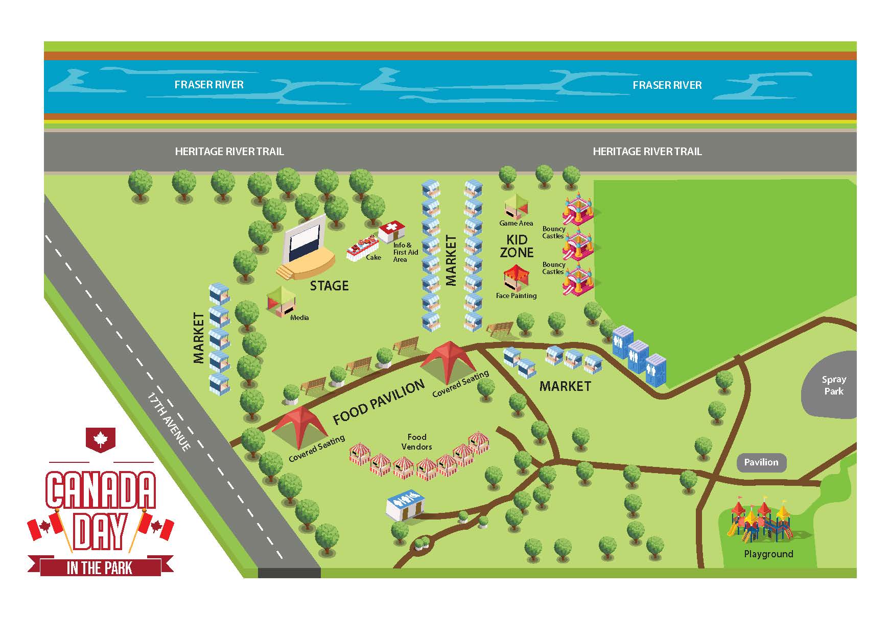 Canada Day in the Park Map