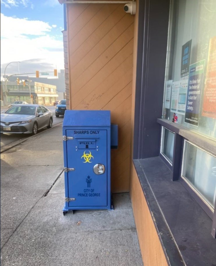 Photo of Downtown Community Sharps Box Installed in 2024